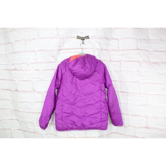 The North Face Purple Orange Nylon Zip Up Hooded Reversible Jacket Size L - Picture 5 of 12